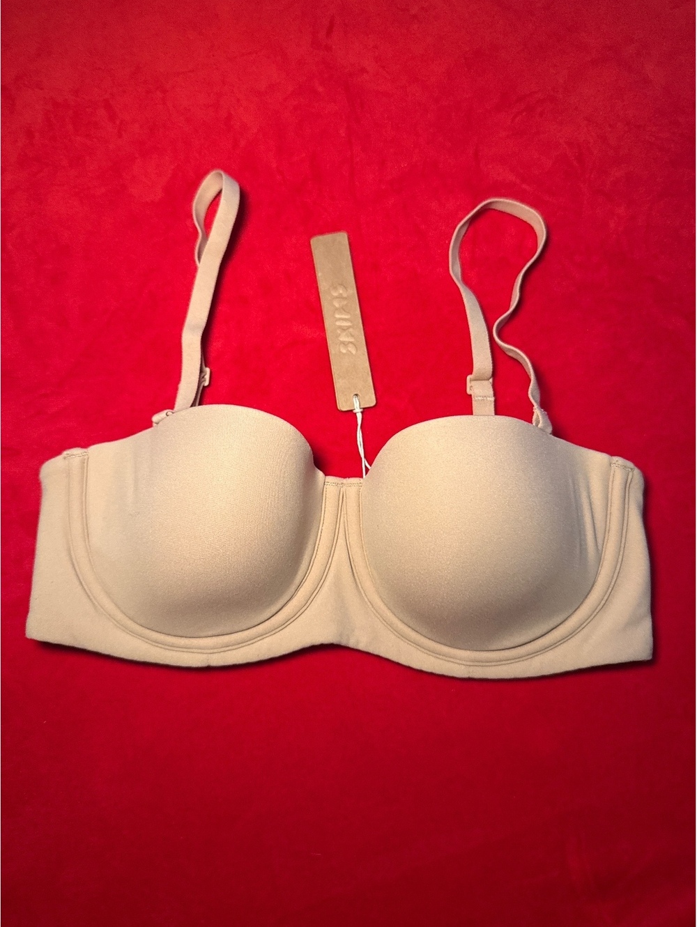 Skims Fits Everybody Strapless Bra Color Clay Size 32B